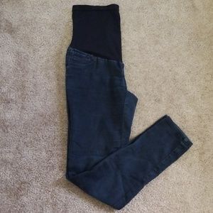 Indigo Blue Full panel Maternity pants